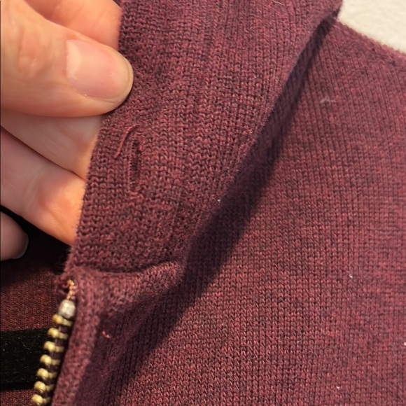 Vintage Polo by Ralph Lauren Burgundy Hoodie Sweatshirt Relaxed Fit - Picture 10 of 10